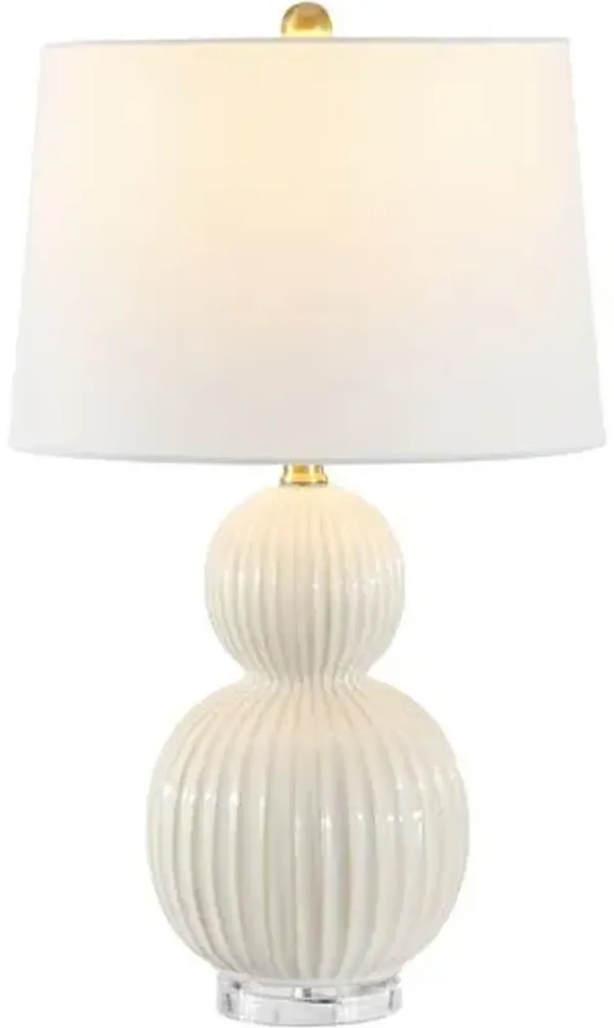 Zed Ceramic Table Lamp - Ivory