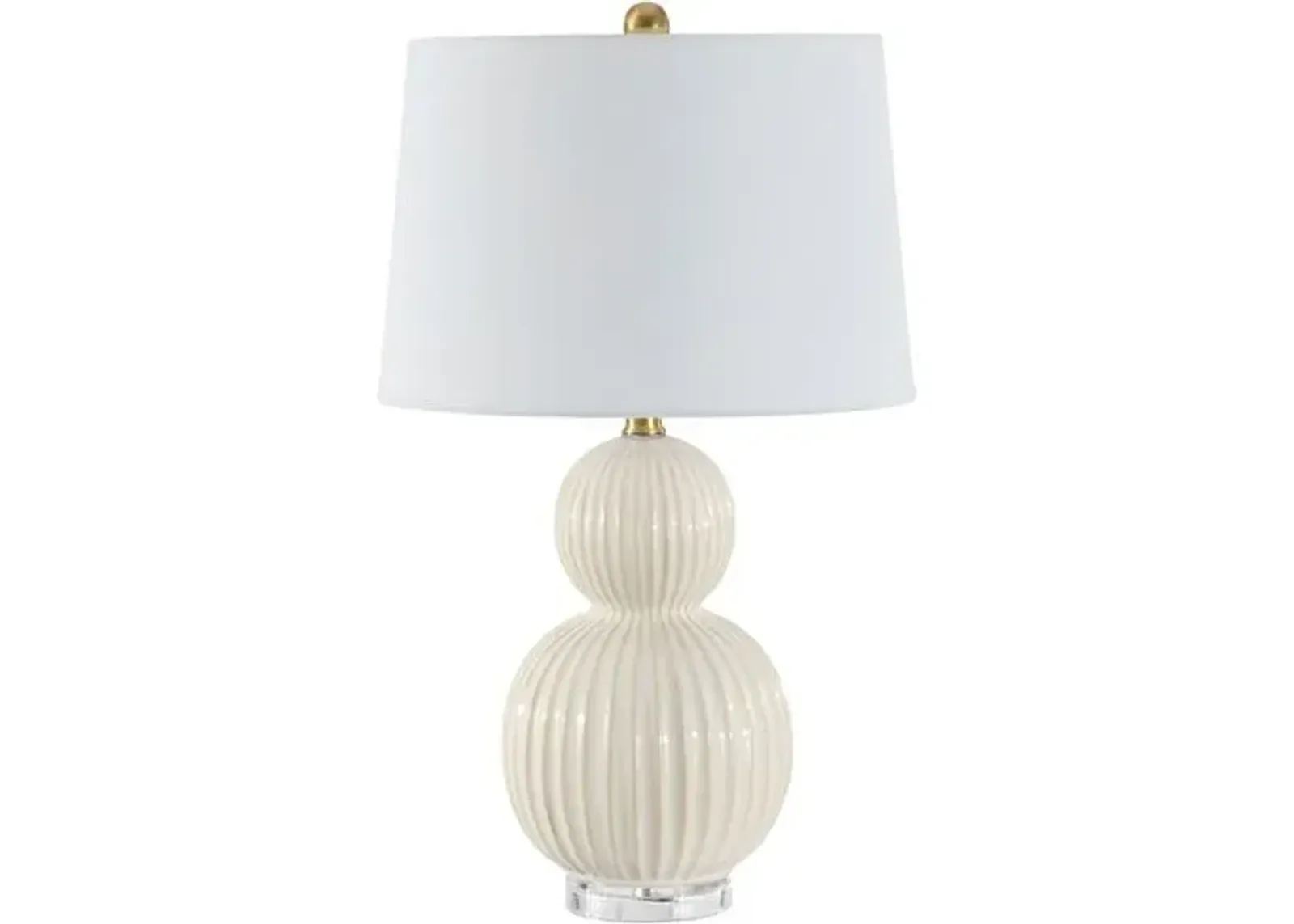 Zed Ceramic Table Lamp - Ivory