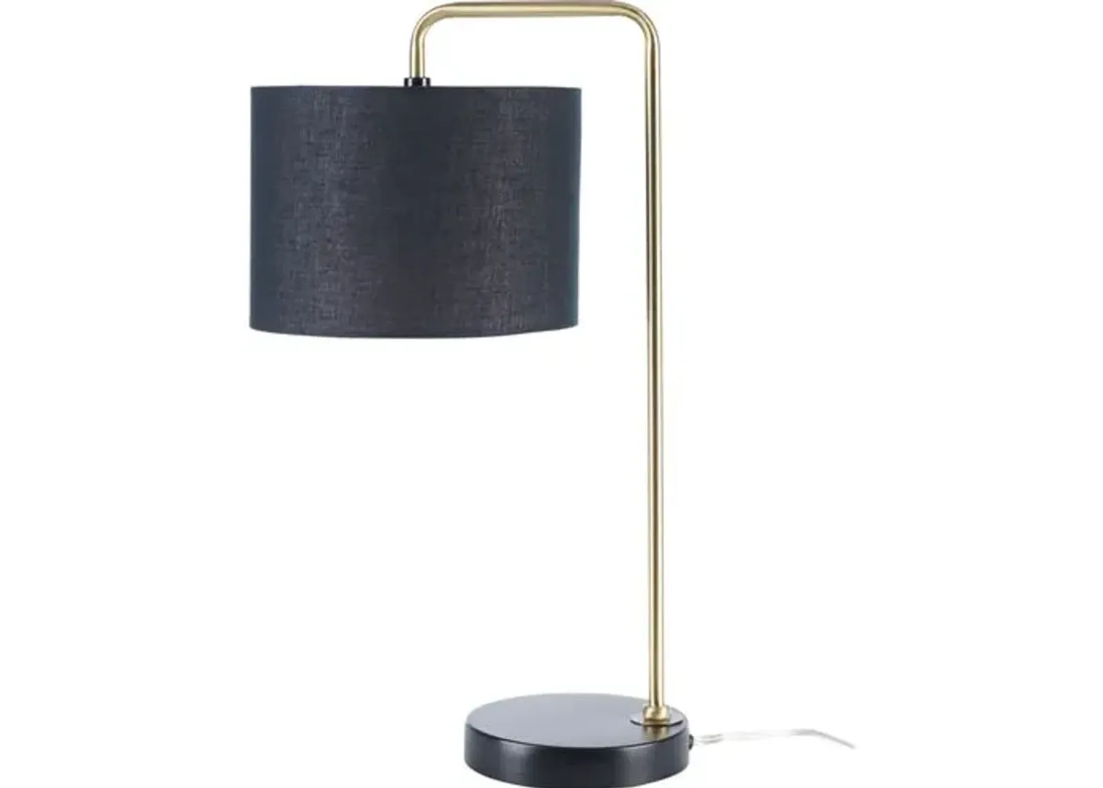 Farris Marble Table Lamp - Gold/Black