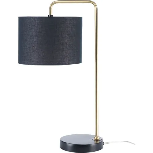 Farris Marble Table Lamp - Gold/Black
