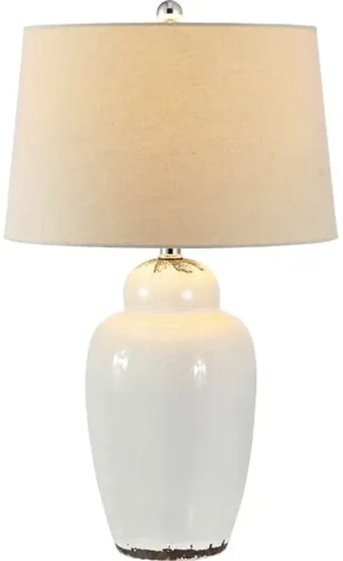 Set of 2 Emmett Ceramic Table Lamps - Antique White