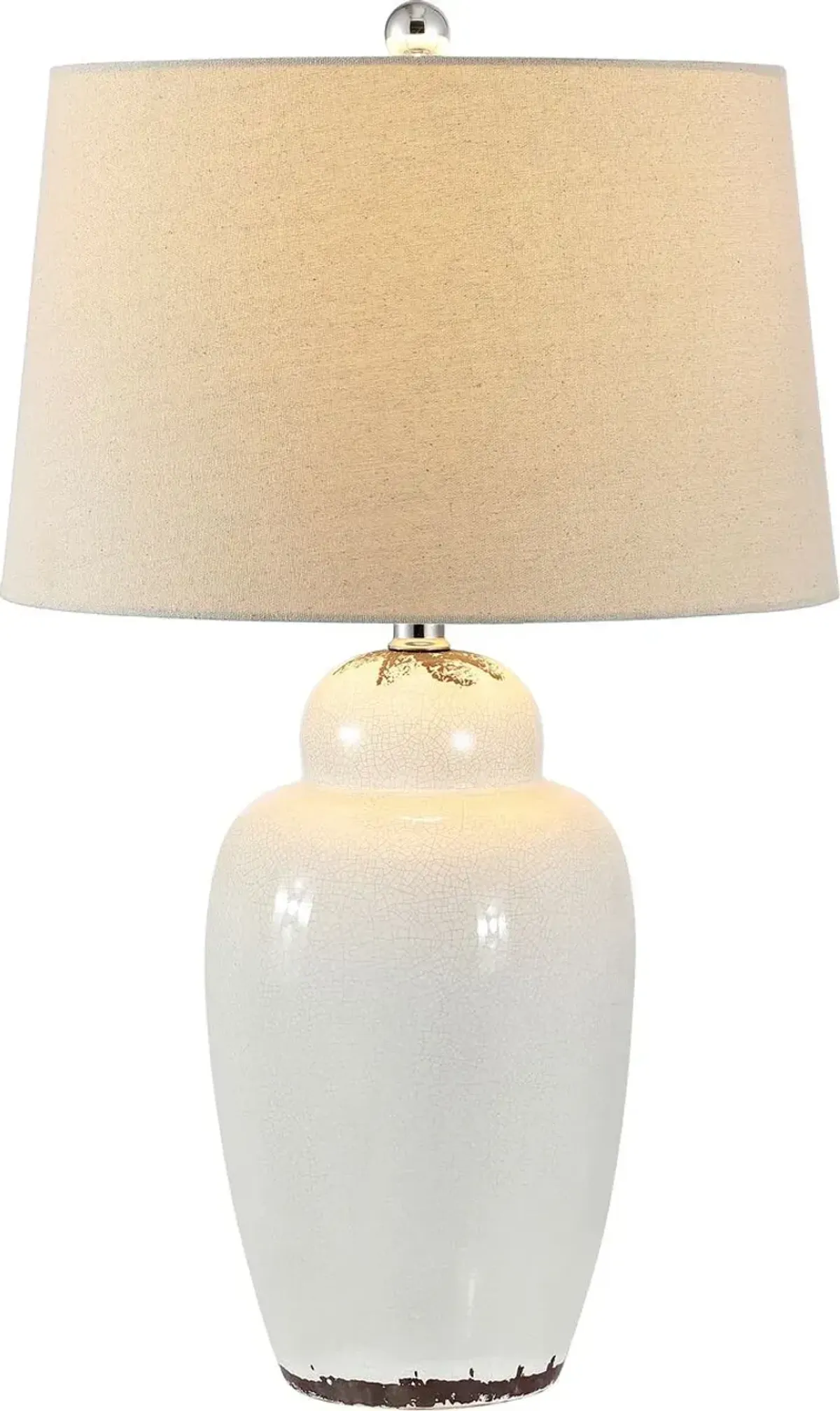 Set of 2 Emmett Ceramic Table Lamps - Antique White