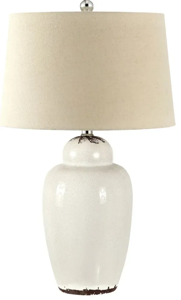 Set of 2 Emmett Ceramic Table Lamps - Antique White