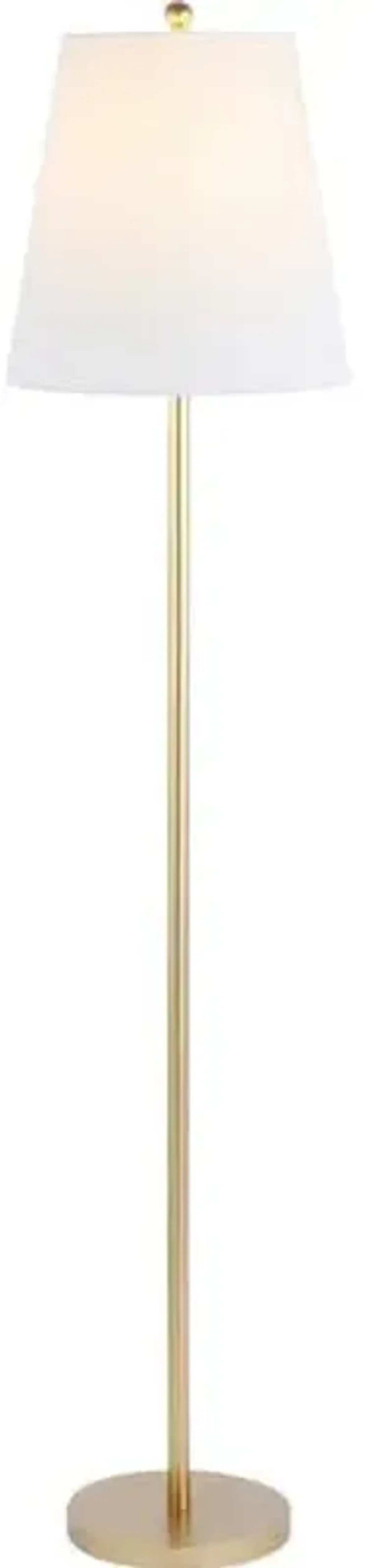 Hollie Metal Floor Lamp - Gold/White