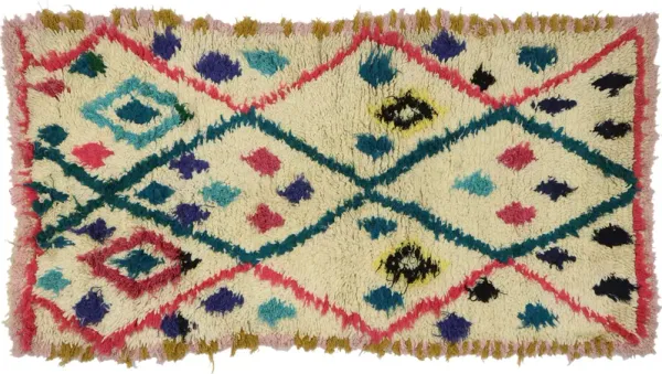 Moroccan Azilal Rug - 3' x 6' - Esmaili Rugs & Antiques - Beige - Beige