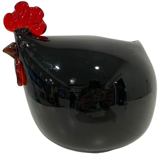 Hand-Blown Glass Chicken - Eat Drink Home - Brown