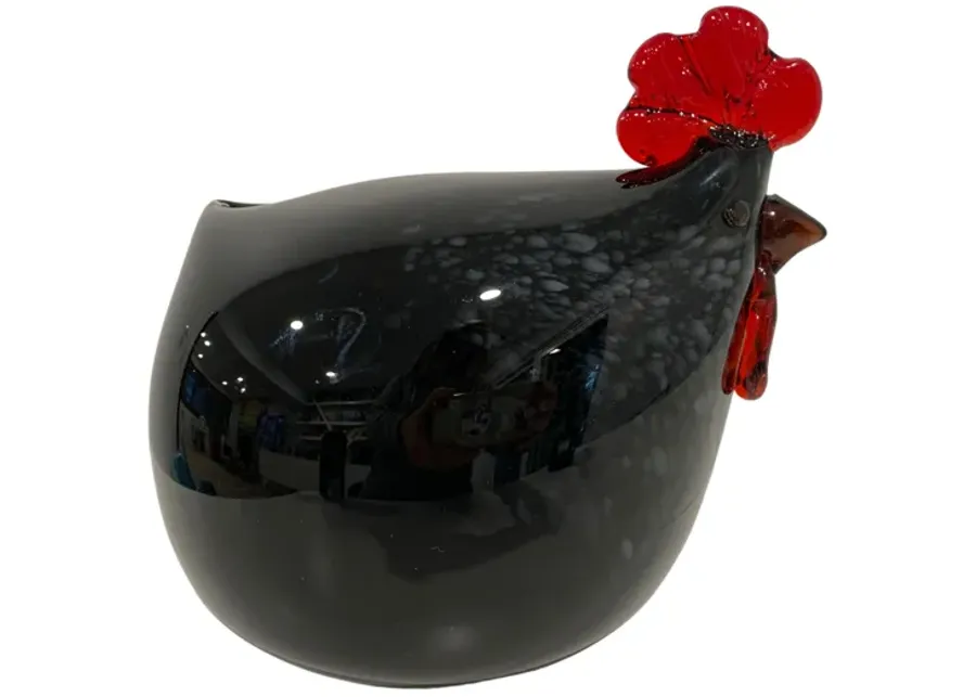 Hand-Blown Glass Chicken - Eat Drink Home - Brown