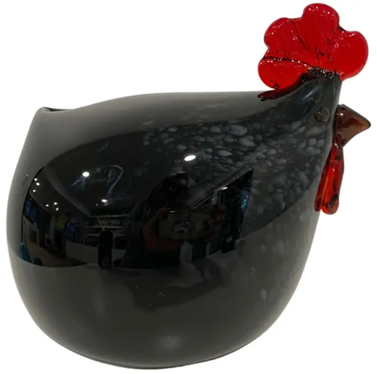 Hand-Blown Glass Chicken - Eat Drink Home - Brown