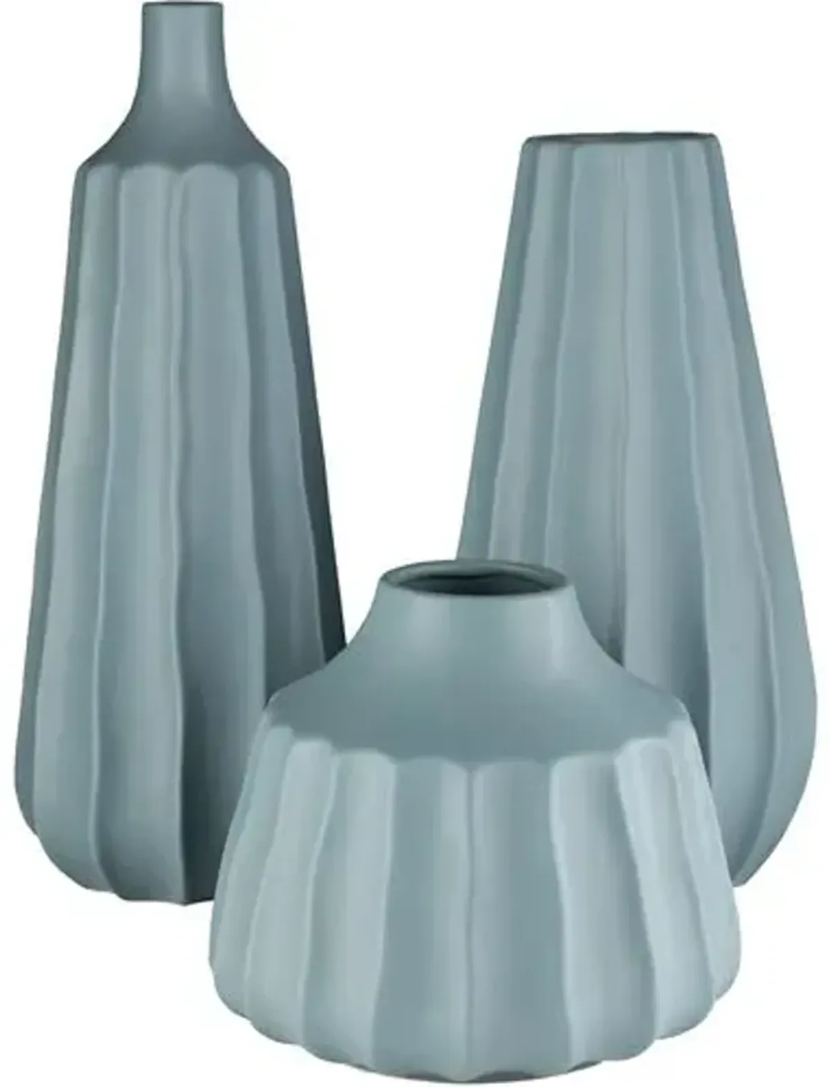 Set of 3 Xavior Vase - Denim - Blue