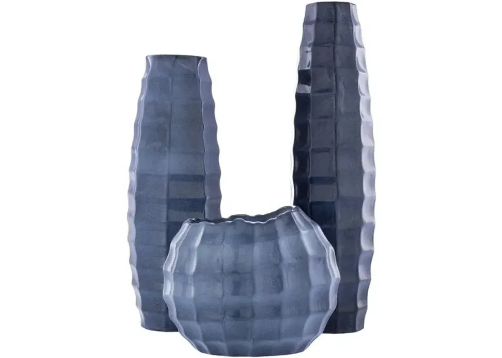 Set of 3 Anthony Vase - Blue