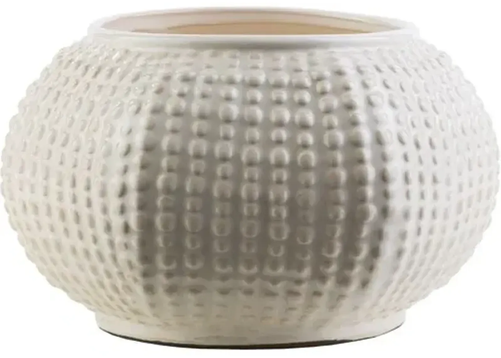 Yogi Vase - Ivory/White