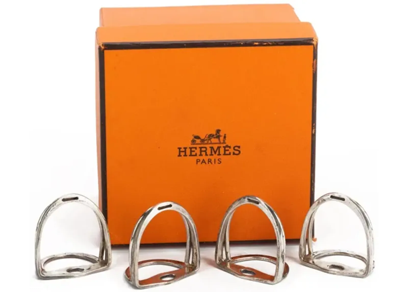 Hermès 4 Sterling Silver Place Holders - Vintage Lux