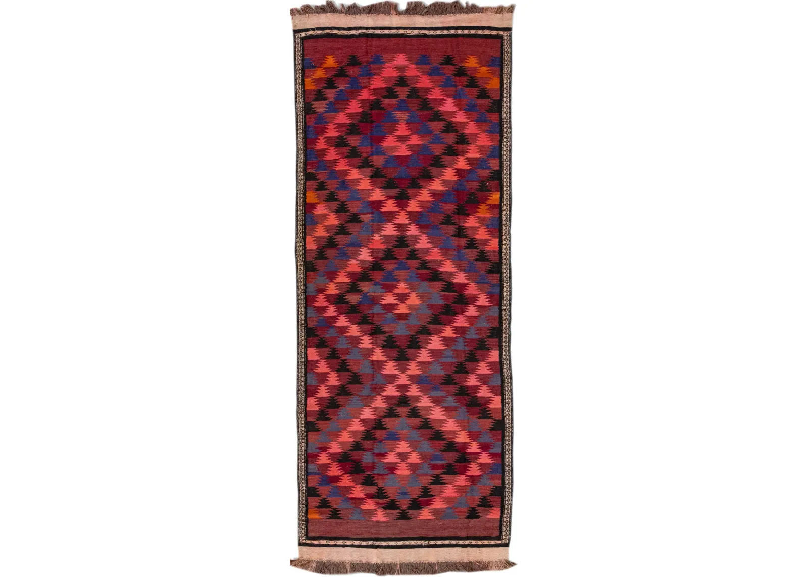 Kilim Handmade Red Wool Runner - Apadana