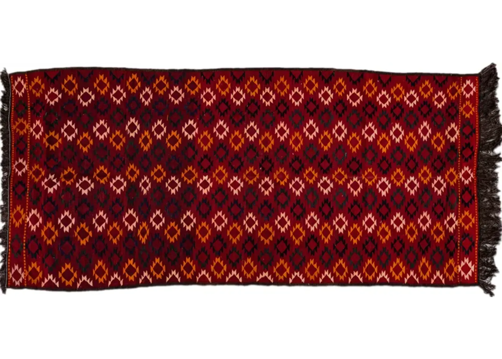 Kilim Handmade Red Wool Runner - Apadana