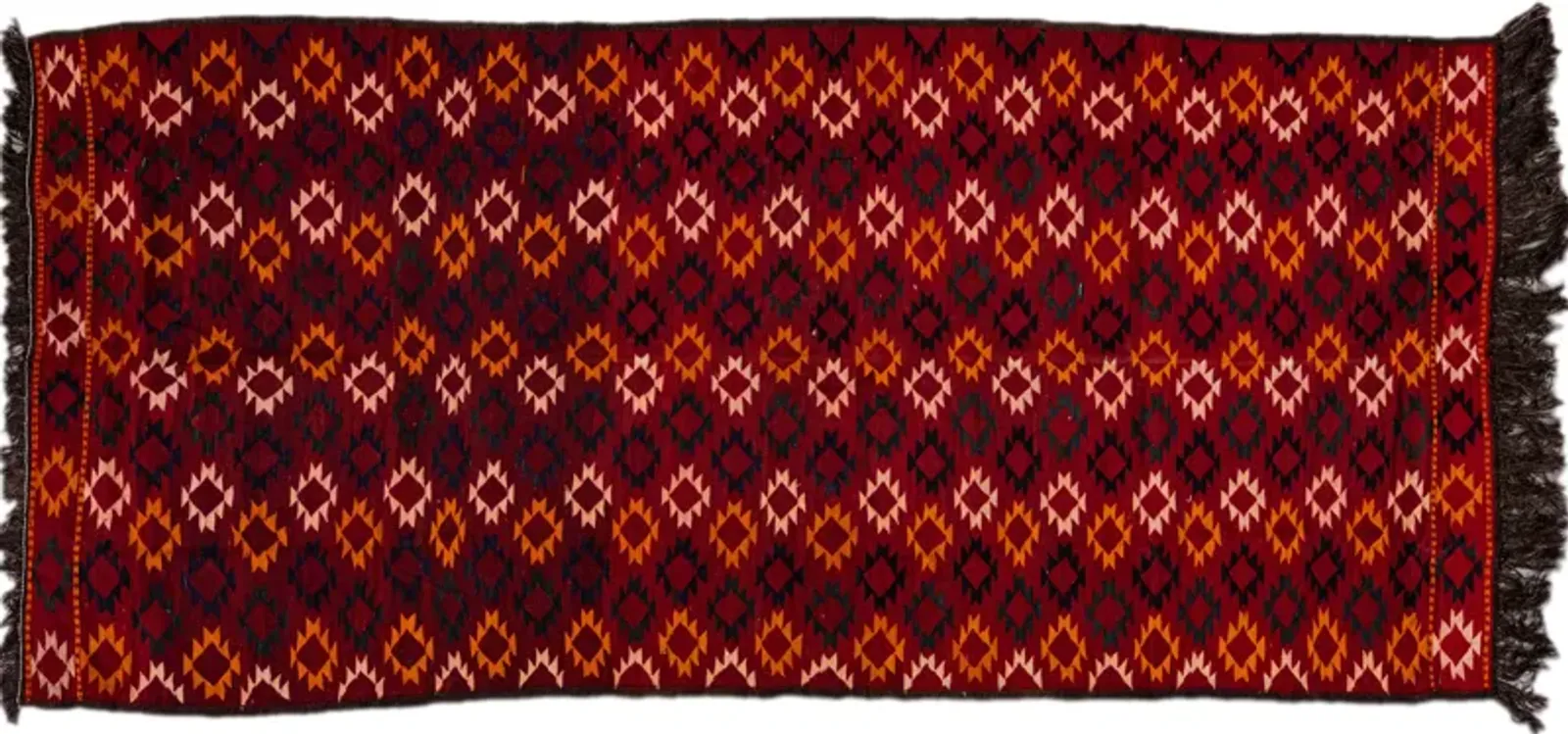 Kilim Handmade Red Wool Runner - Apadana