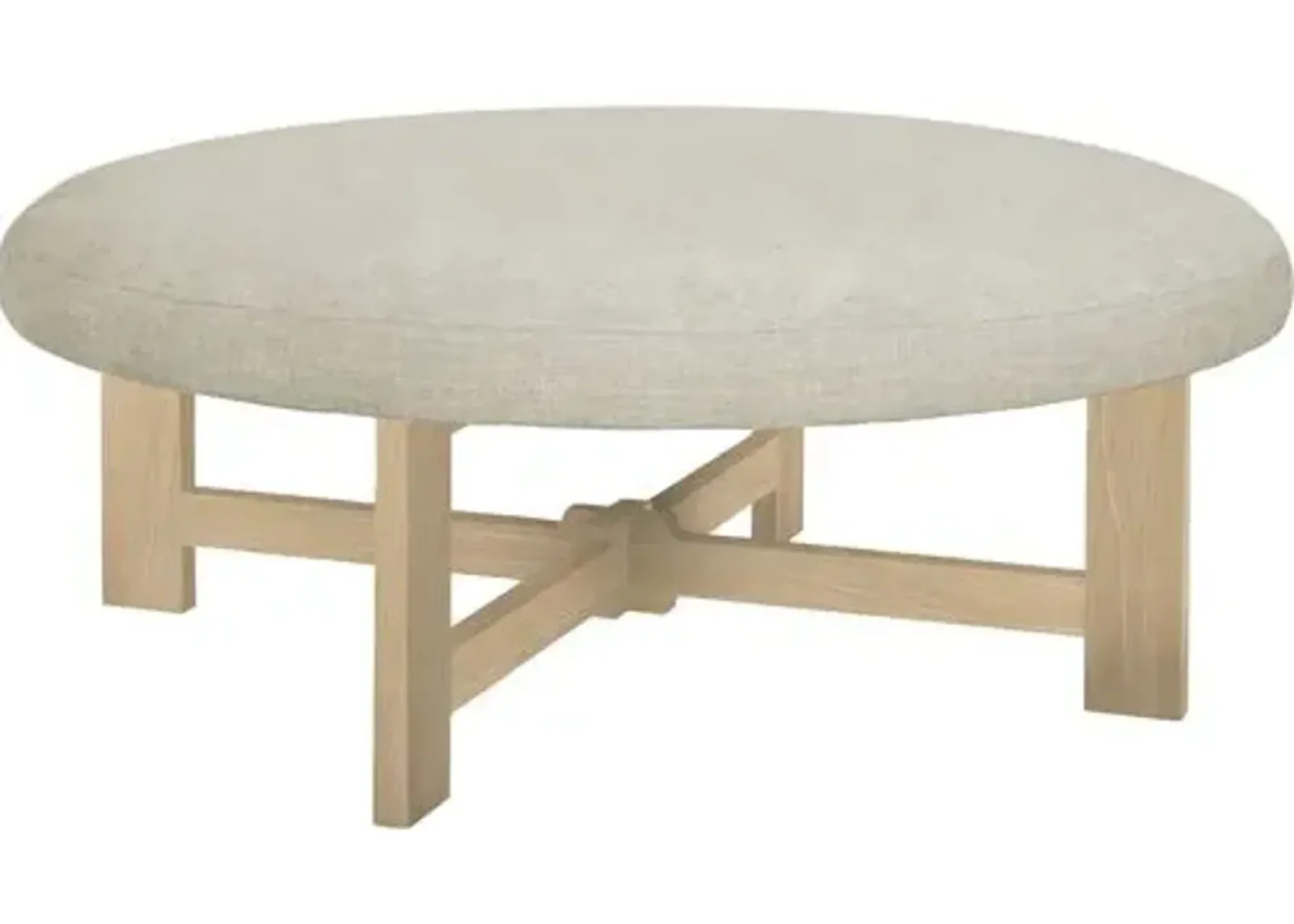 Nelson Crypton Performance Ottoman - Beach - Brownstone Furniture - Beige