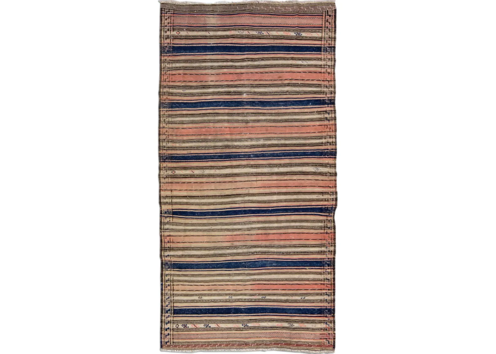 Peach Kilim Handmade Wool Runner - Apadana - orange