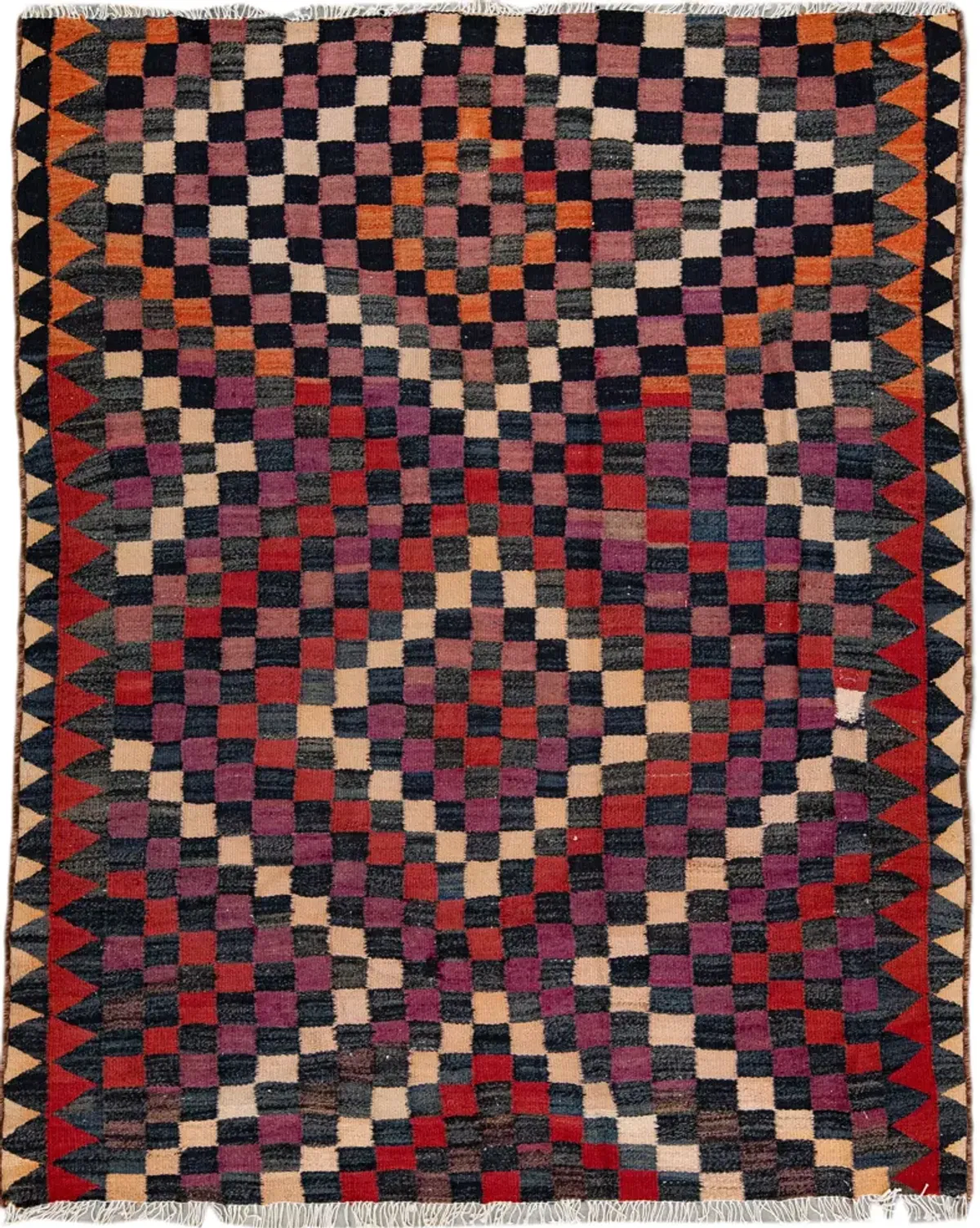 Vintage Kilim Tribal Wool Rug - Apadana - Purple - Purple