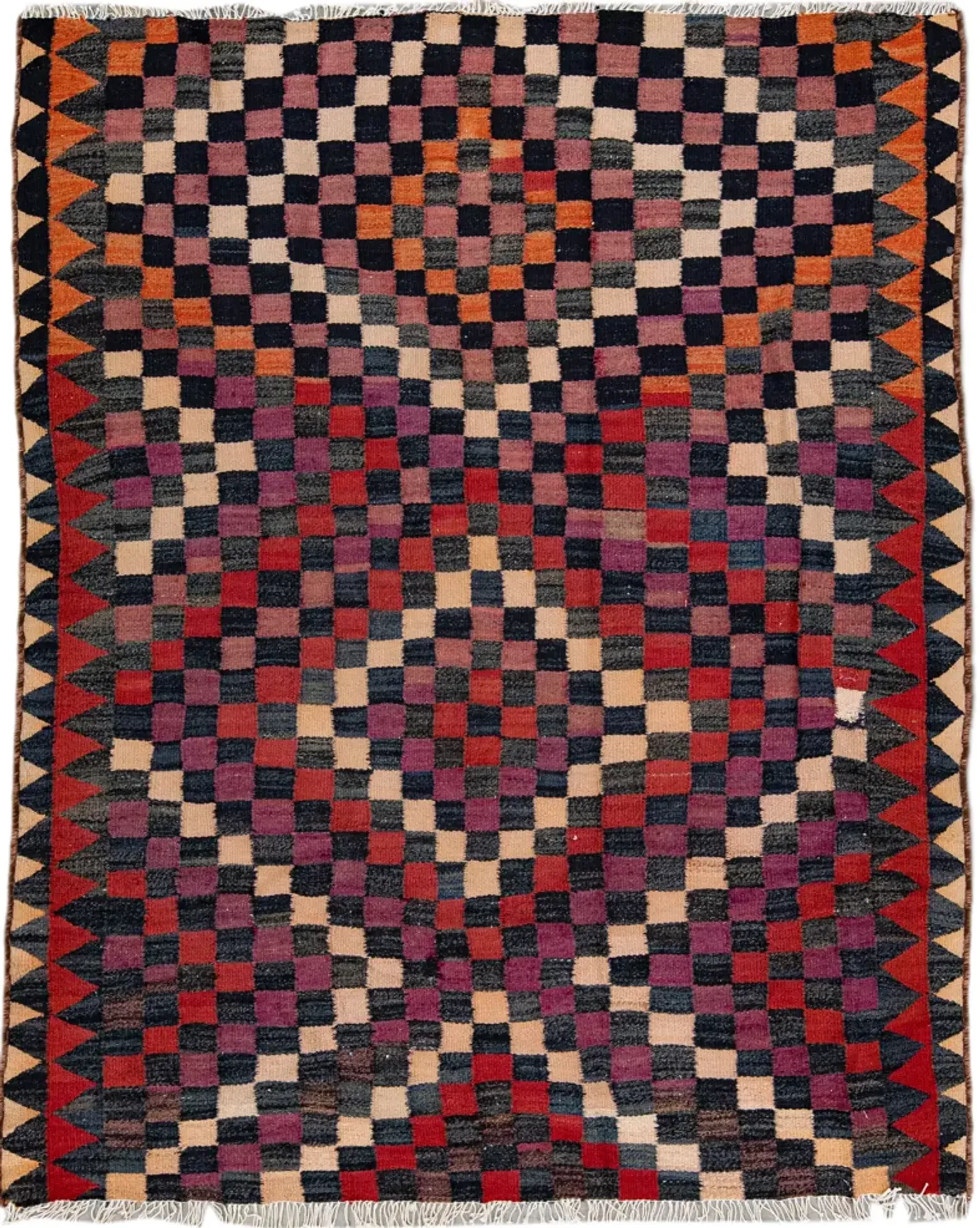 Vintage Kilim Tribal Wool Rug - Apadana - Purple - Purple