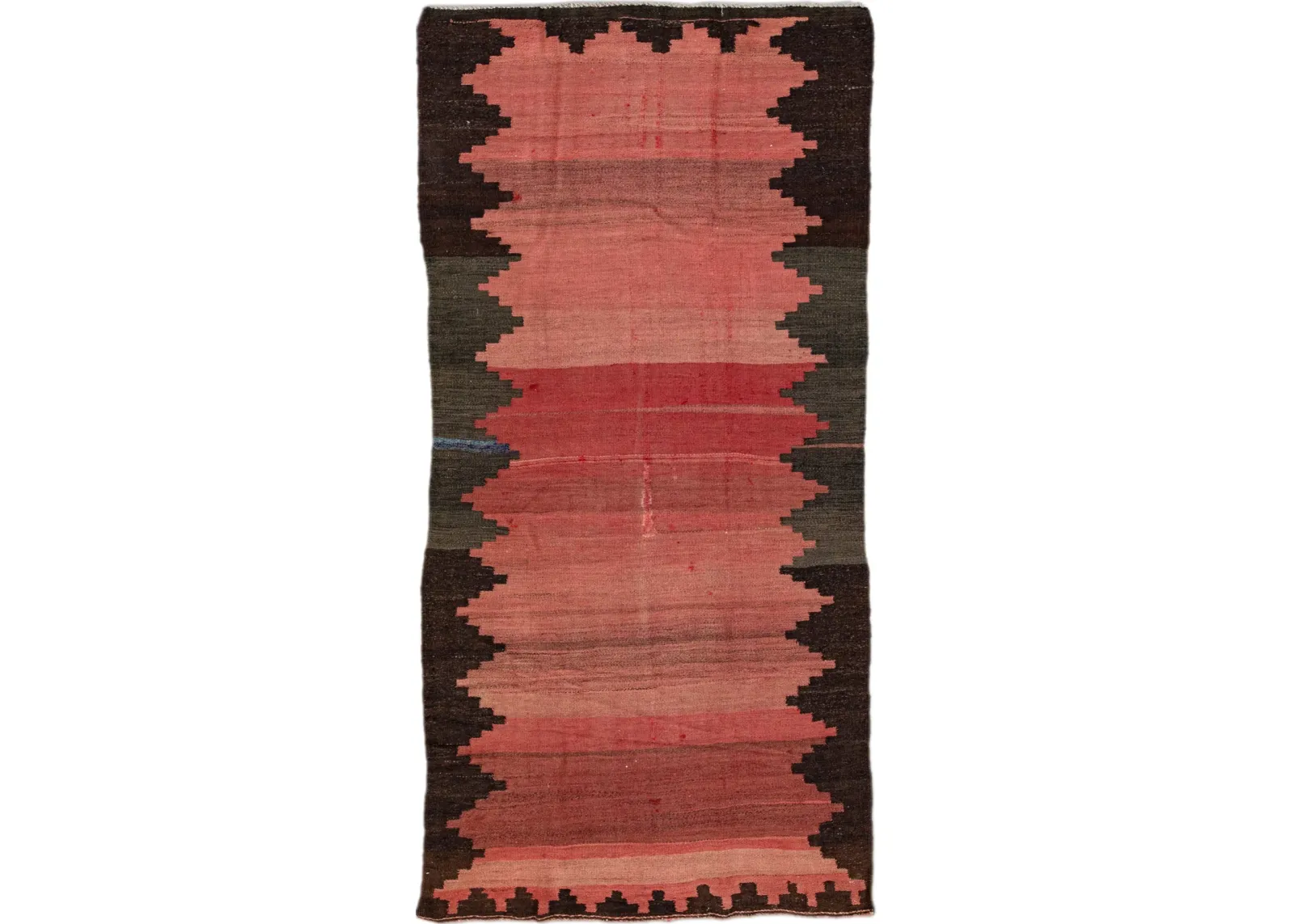 Red Kilim Handmade Wool Runner - Apadana