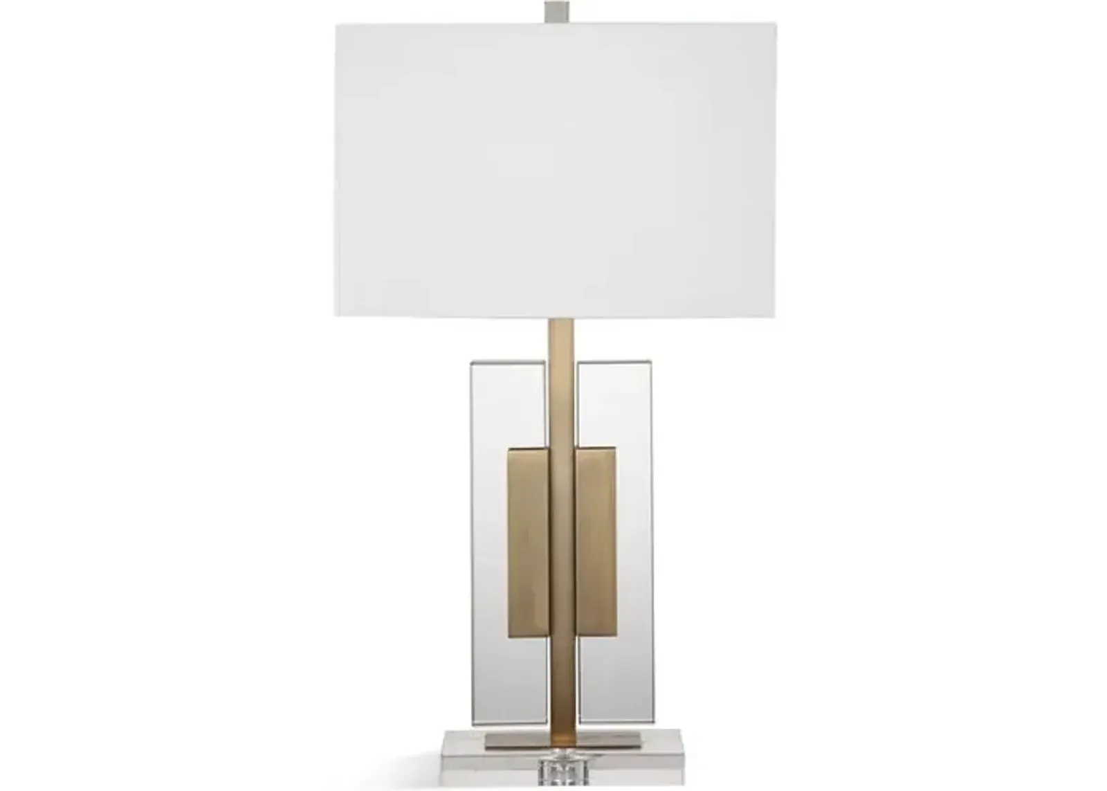 Thia Table Lamp - Crystal/Brass