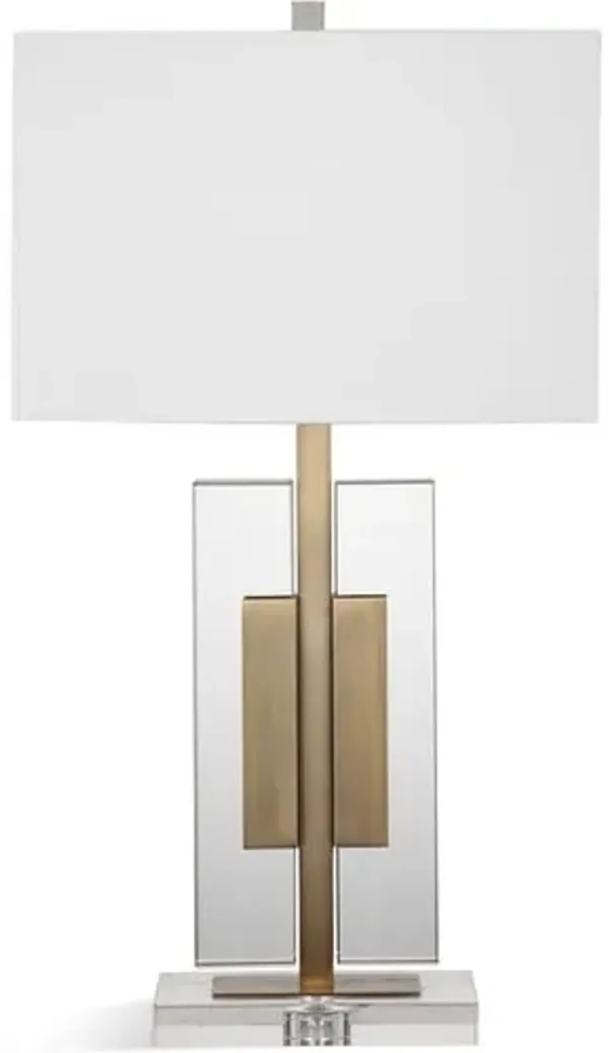 Thia Table Lamp - Crystal/Brass