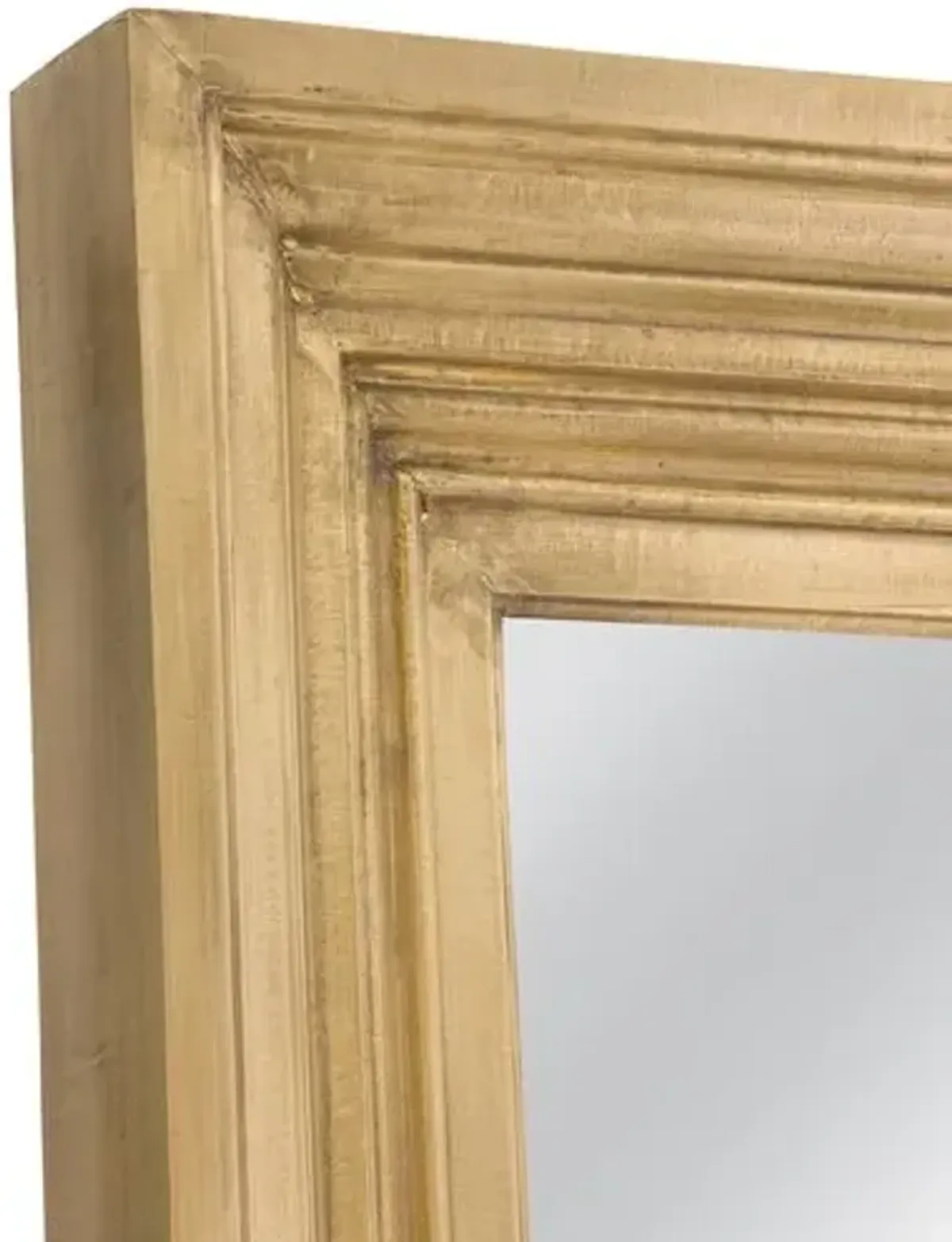 Darbi Rectangular Floor Mirror - Brass