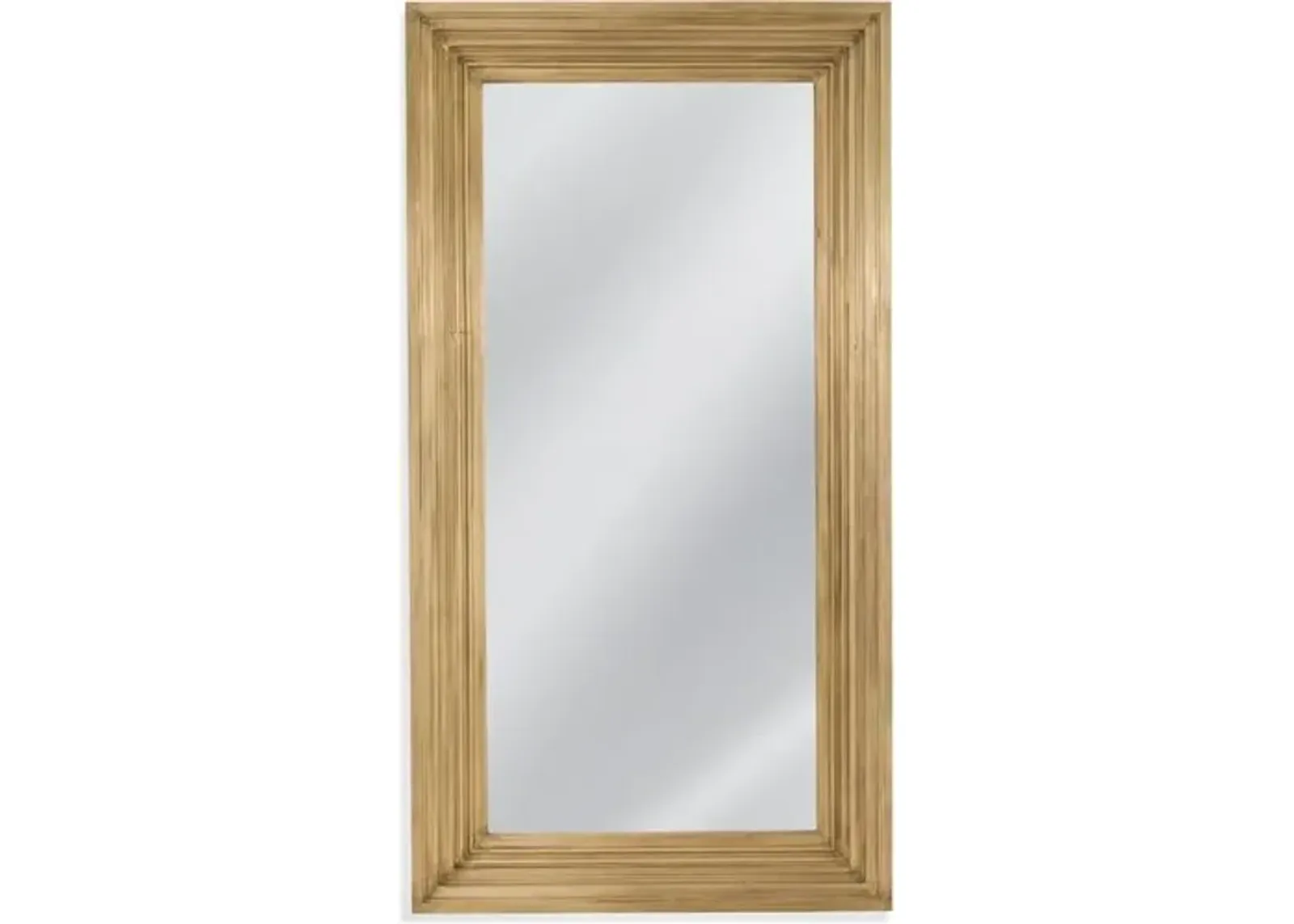 Darbi Rectangular Floor Mirror - Brass