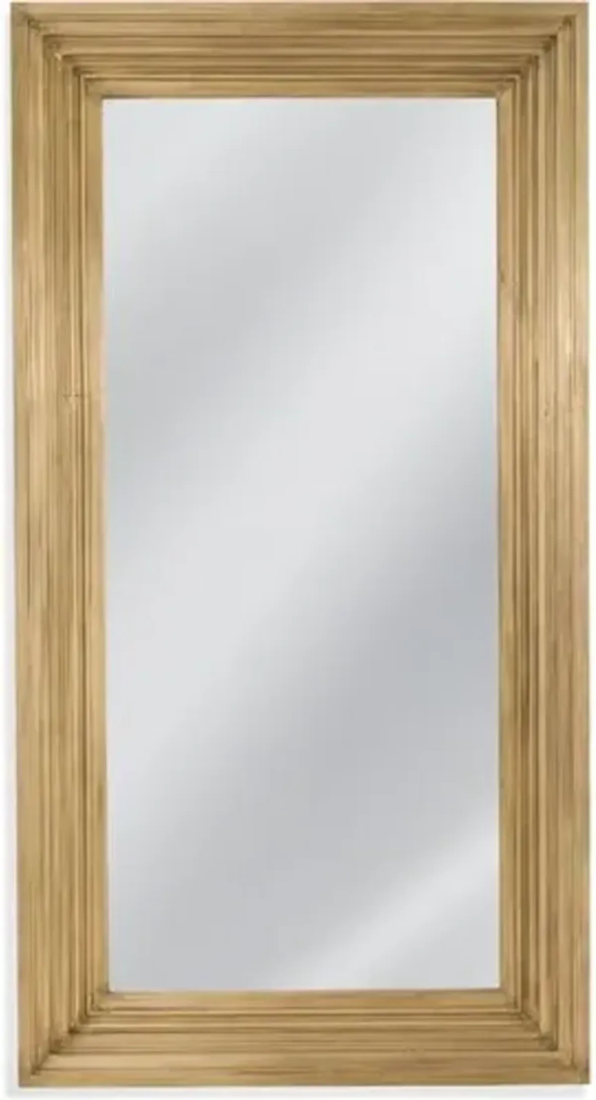 Darbi Rectangular Floor Mirror - Brass