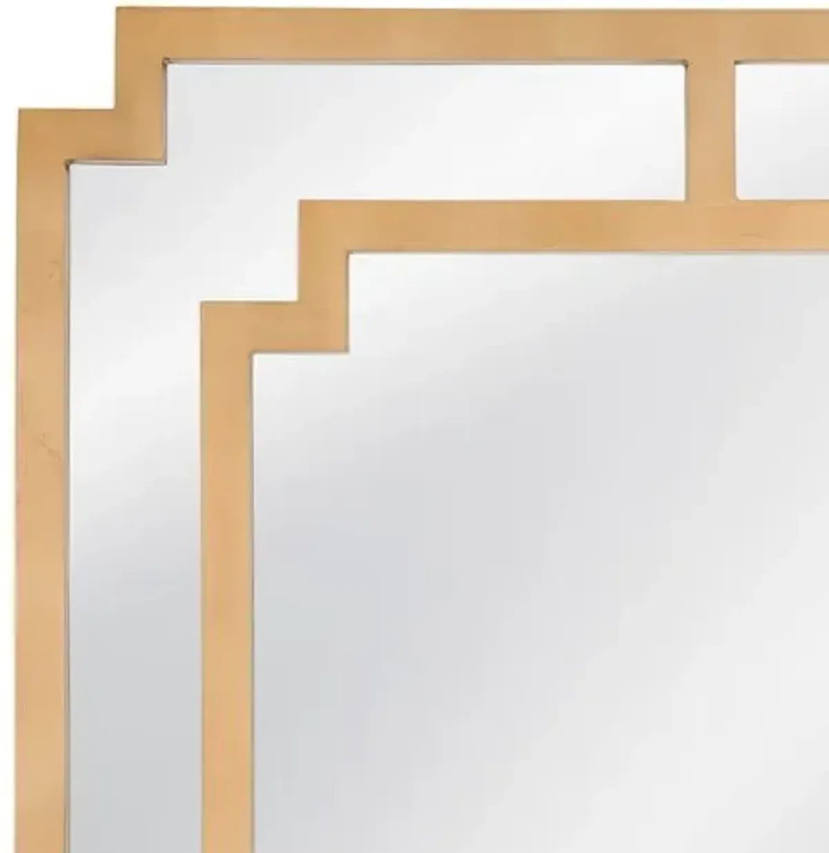 Collin Rectangular Wall Mirror - Brushed Gold