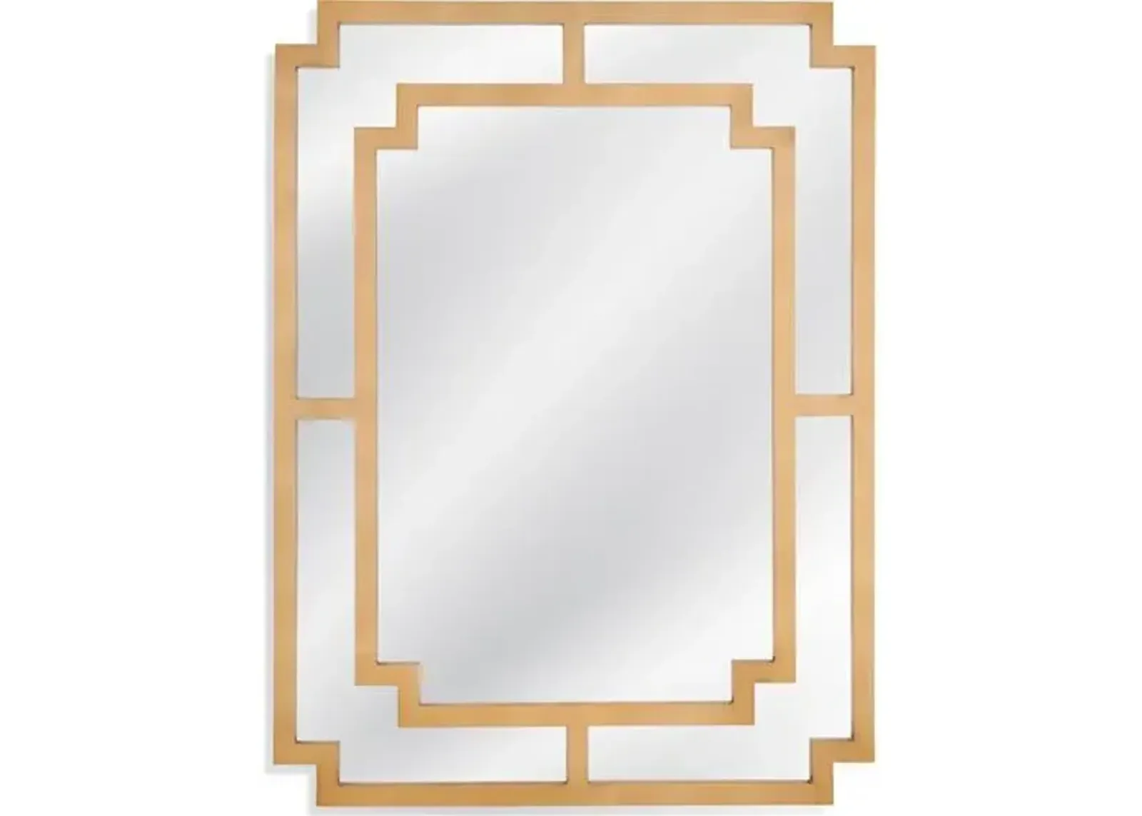 Collin Rectangular Wall Mirror - Brushed Gold