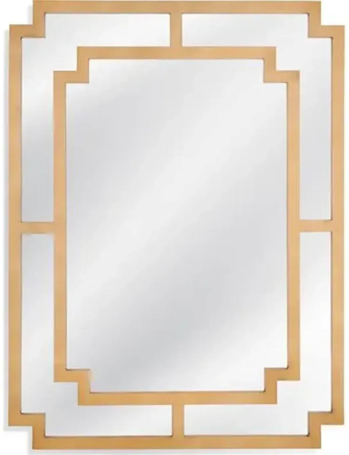 Collin Rectangular Wall Mirror - Brushed Gold