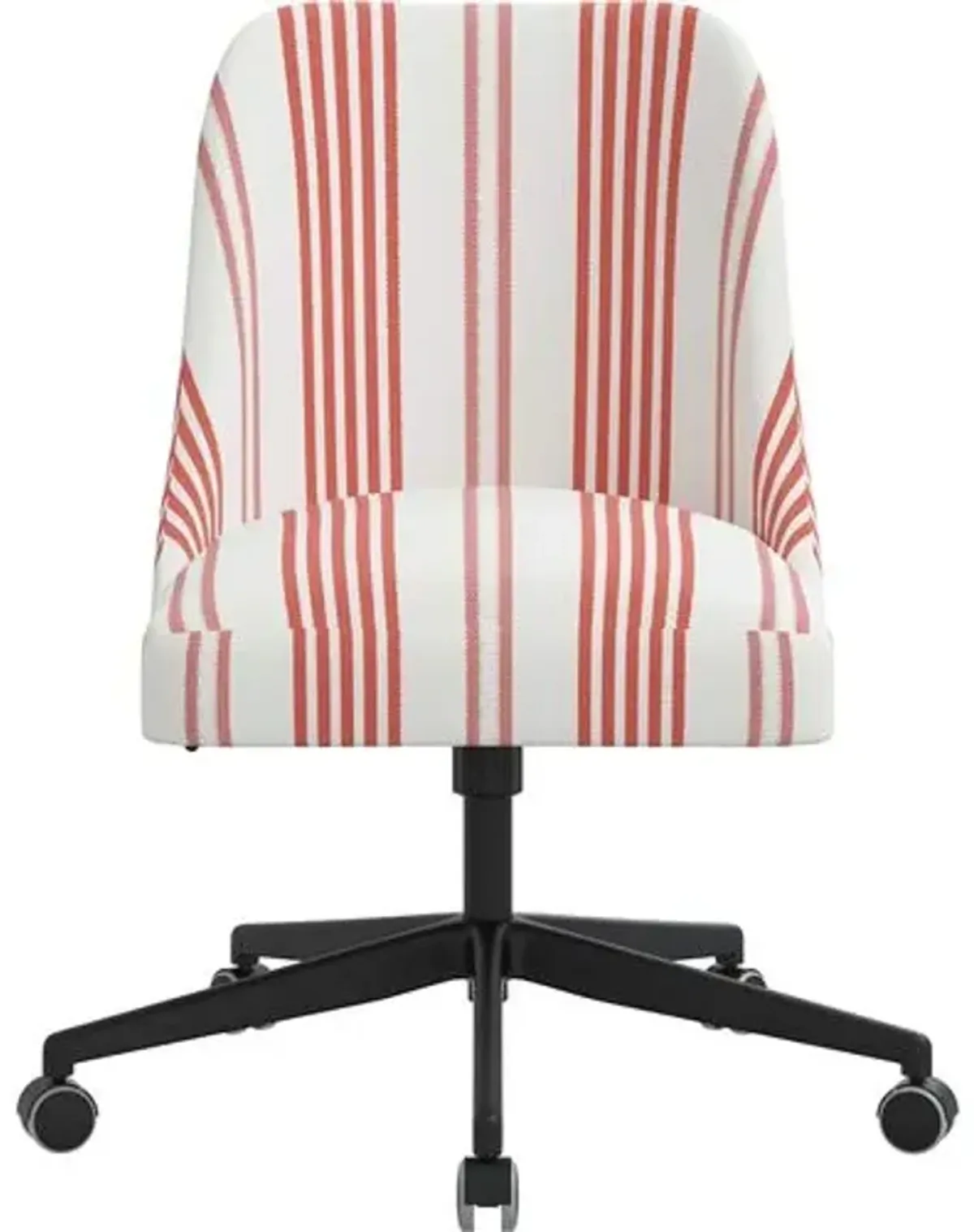 Celeste Elsa Stripe Desk Chair - Red