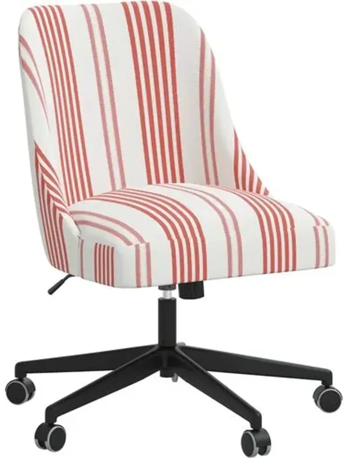 Celeste Elsa Stripe Desk Chair - Red