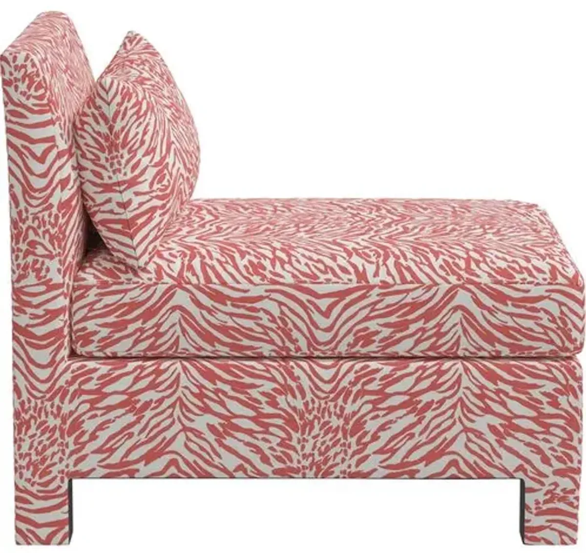 Bryn Lope Armless Chair - Pink