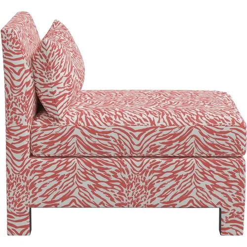 Bryn Lope Armless Chair - Pink