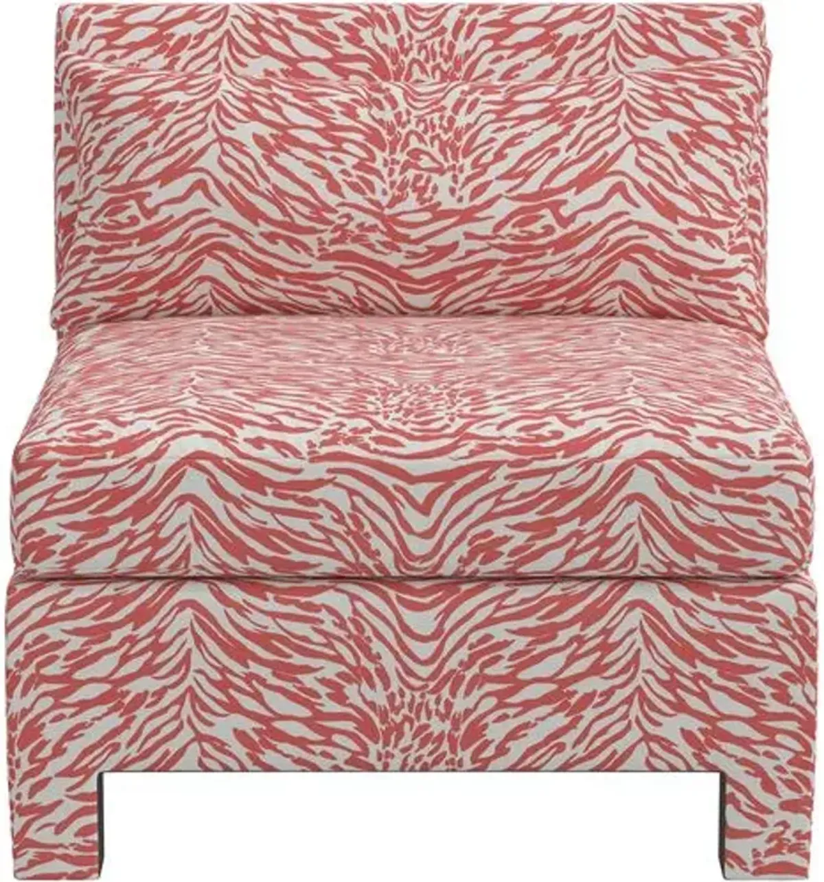 Bryn Lope Armless Chair - Pink