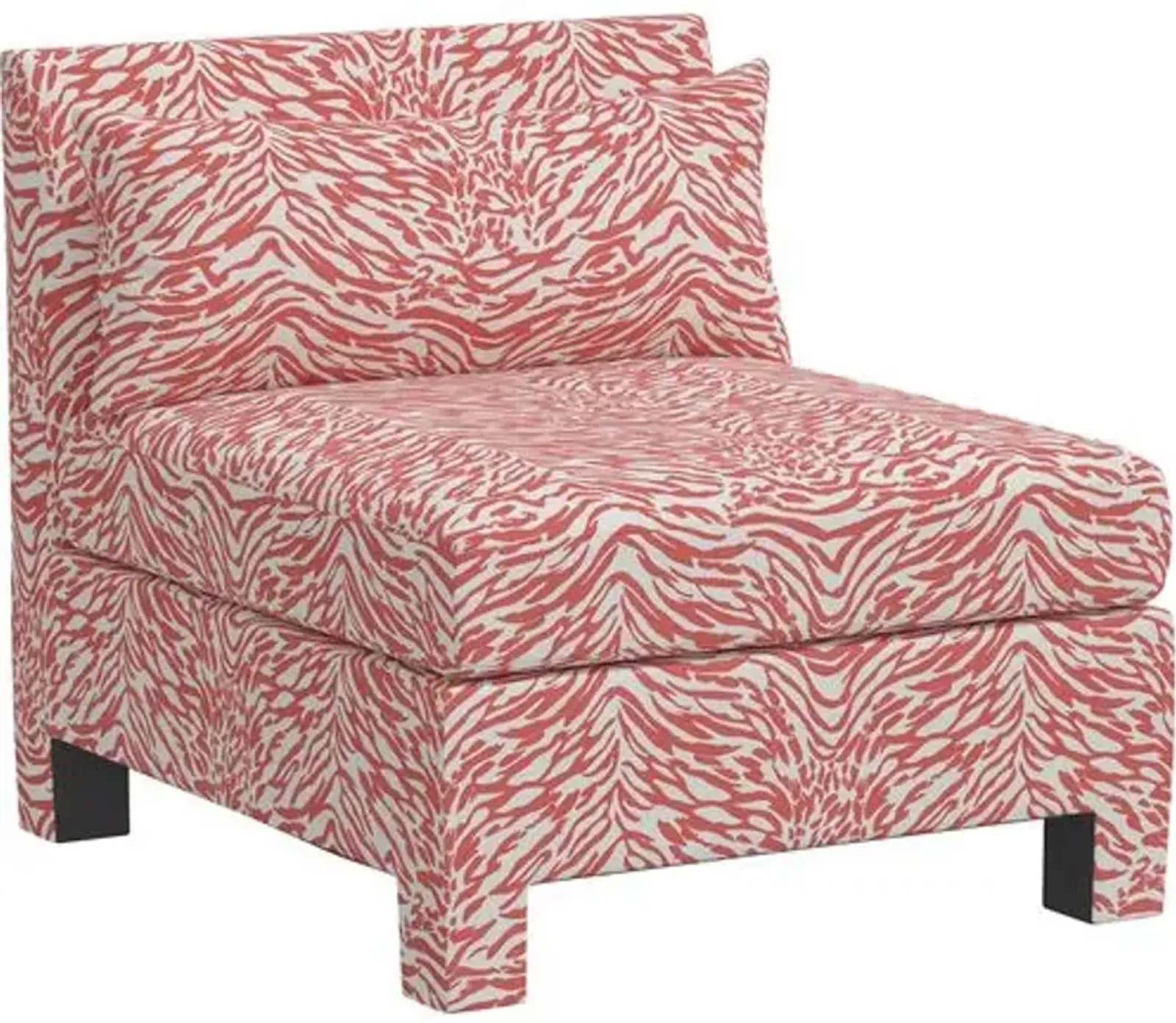 Bryn Lope Armless Chair - Pink