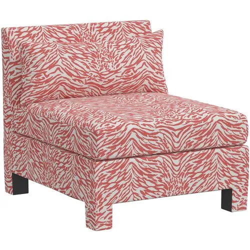 Bryn Lope Armless Chair - Pink