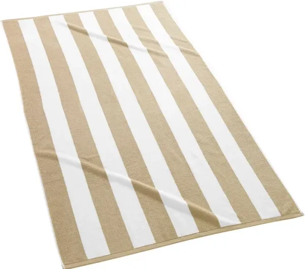 Cabana Stripe Beach Towel, Sand