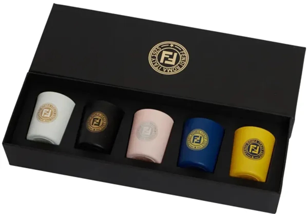 Fendi New Logo Set of Scented Candles - Vintage Lux - Black