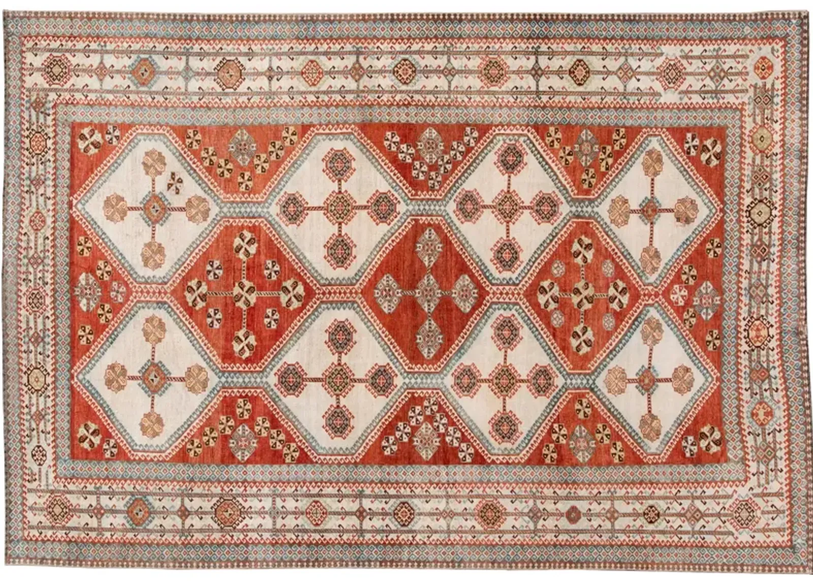 Antique Afshar RedWool Rug - Apadana - red