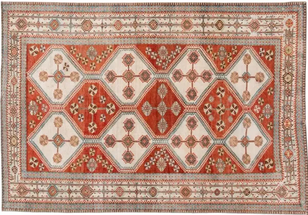 Antique Afshar RedWool Rug - Apadana - Red