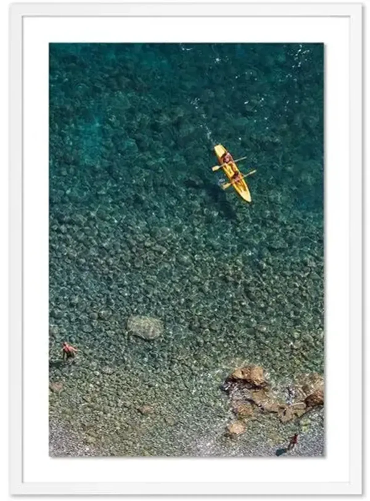 Judith Gigliotti - Kayak Giallo Photograph - White