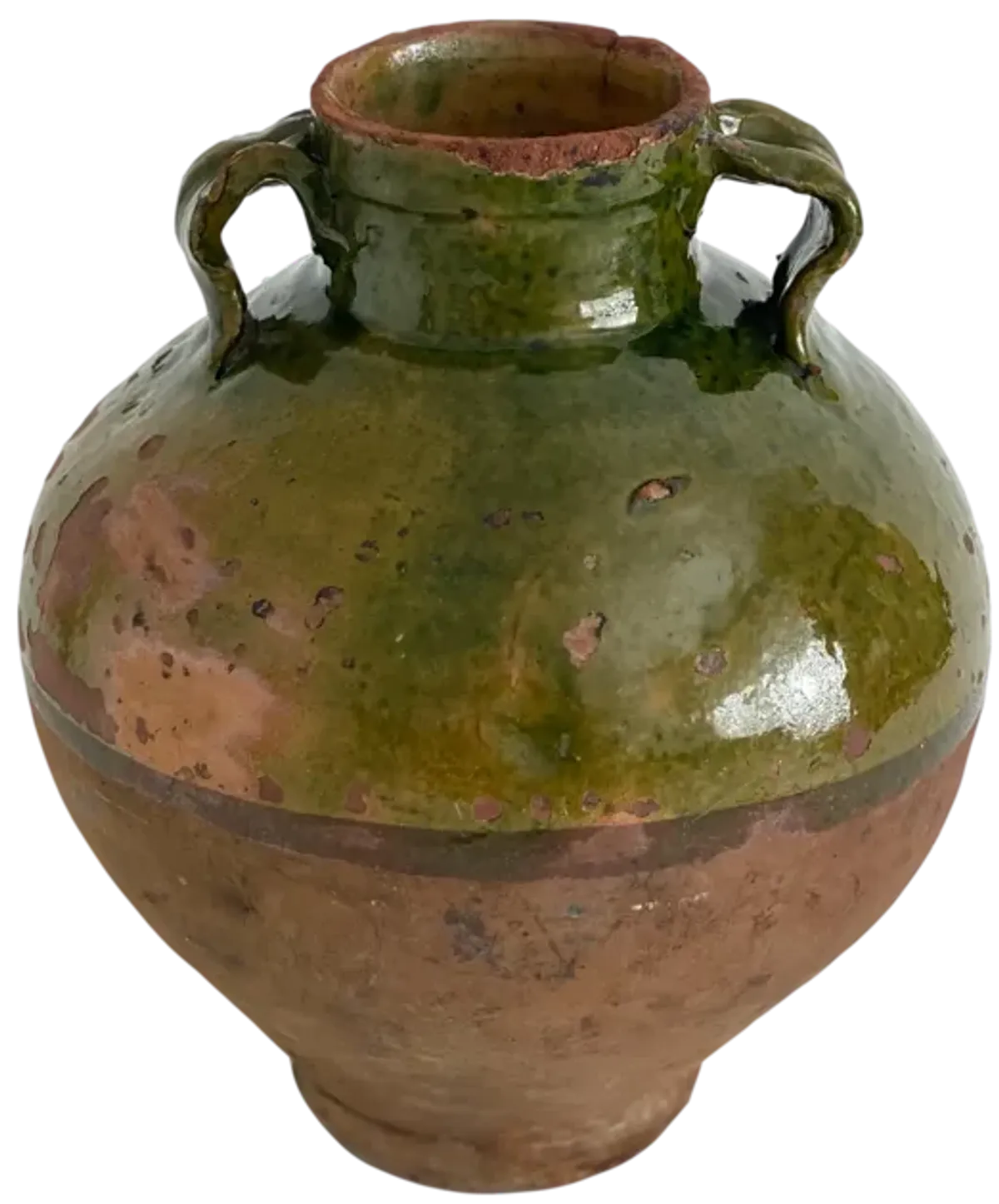 Antique Turkish Pottery Urn - Ballyhoo - Green