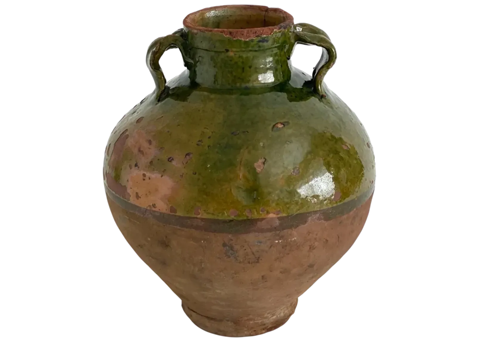 Antique Turkish Pottery Urn - Ballyhoo - Green