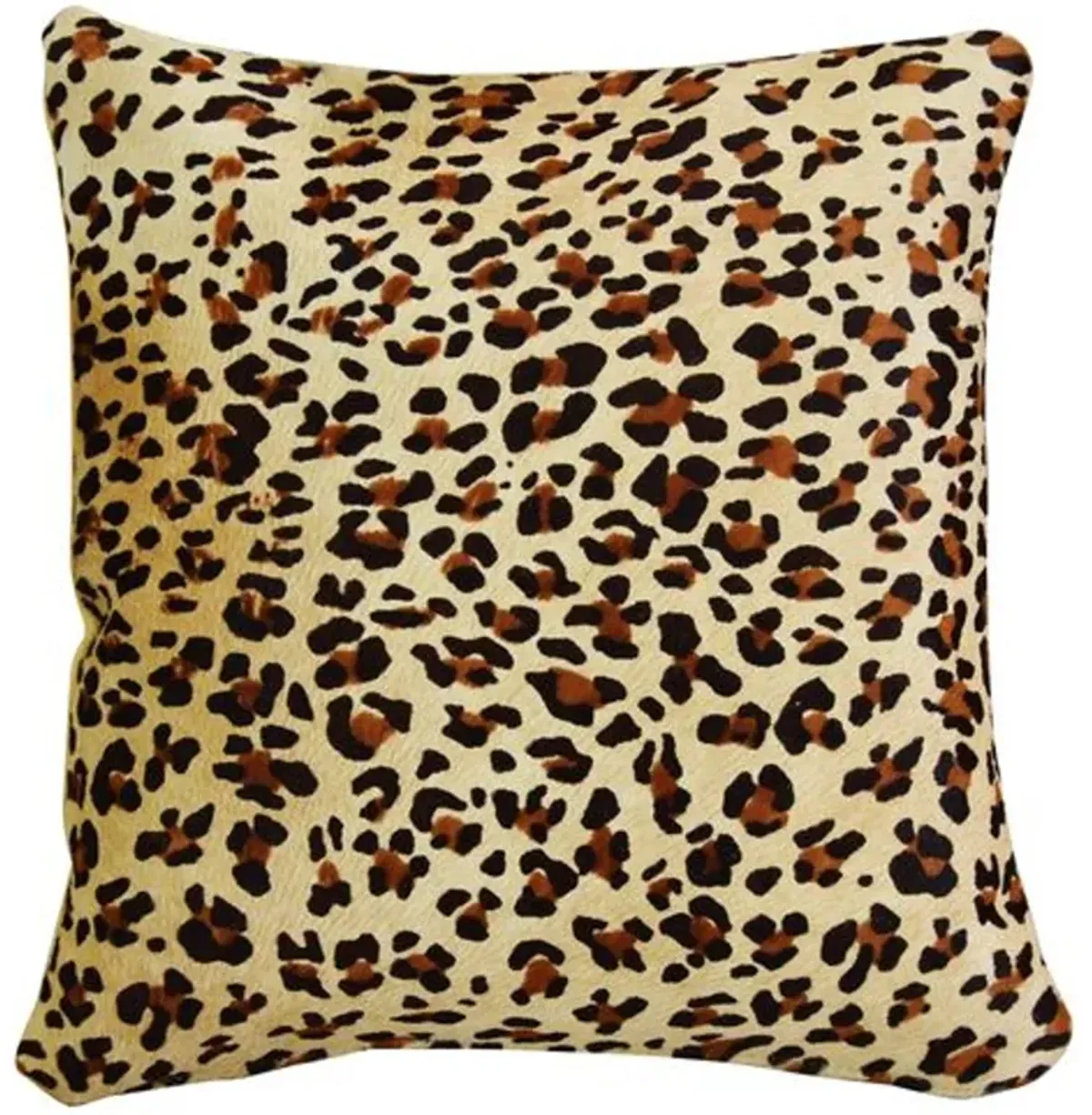 Leopard Spot Cowhide/Velvet Pillows - Pr