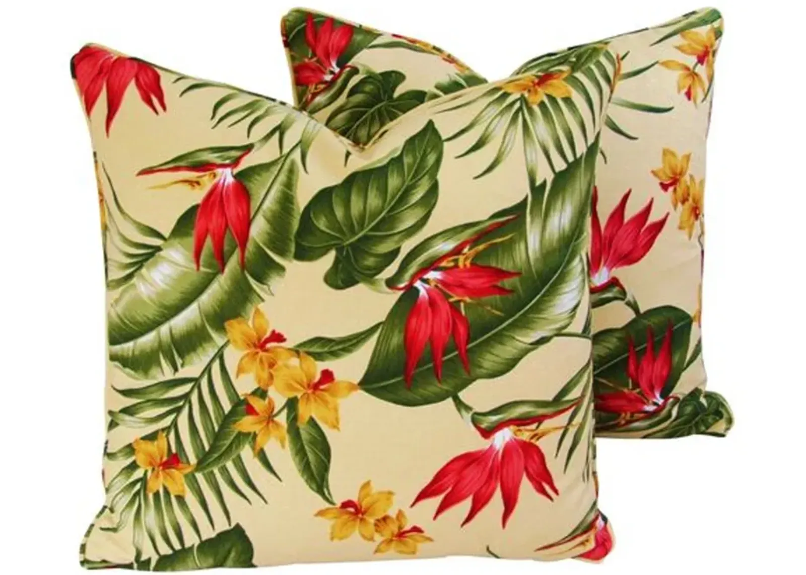 Colorful Floral Botanical Pillows - Set of 2