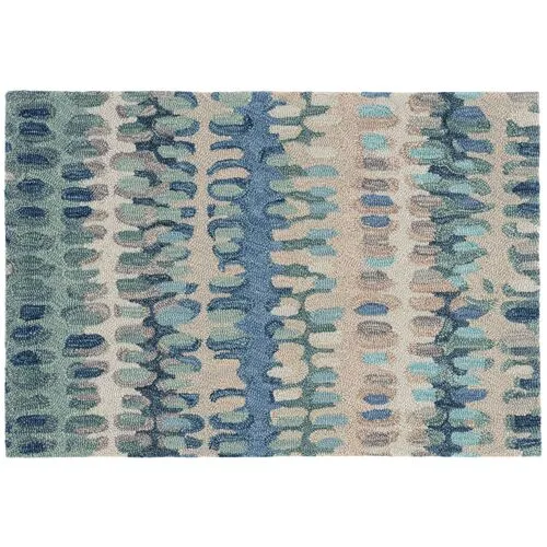 Paint Chip Rug - DASH & ALBERT - Handcrafted - Blue - Blue