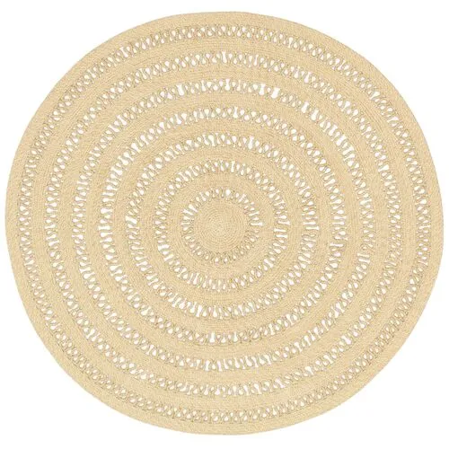 Bowline Round Rug - DASH & ALBERT - Handcrafted - Beige - Beige